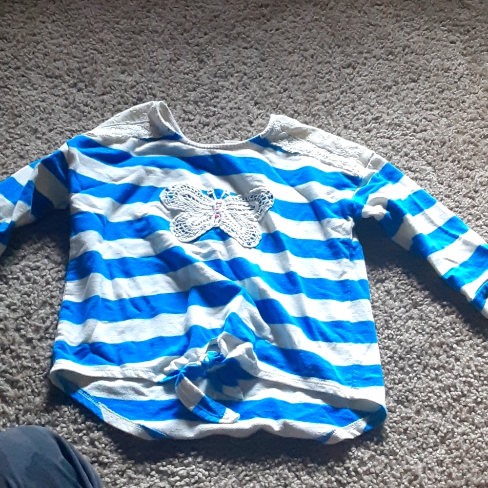 A blue and white shirt